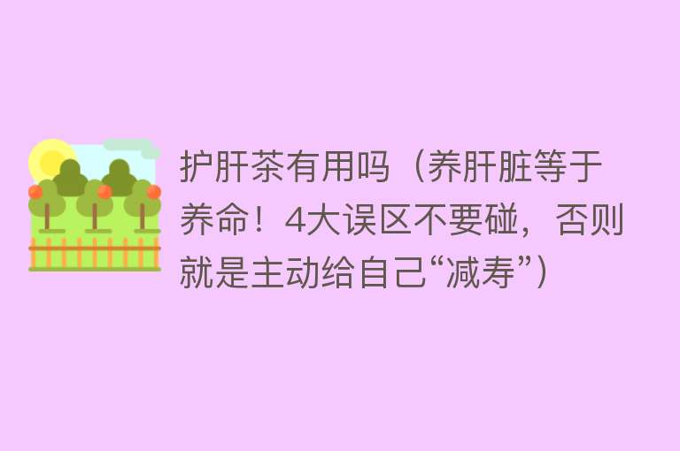 护肝茶有用吗（养肝脏等于养命！4大误区不要碰，否则就是主动给自己“减寿”）