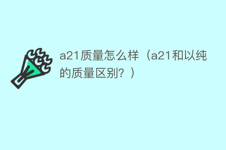 a21质量怎么样（a21和以纯的质量区别？）